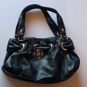 RELIC WOMENS BLACK LEATHER SHOULDER BOHO PURSE